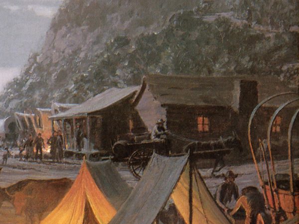 John Stobart - Independence: Start of the Santa Fe Trail in 1842