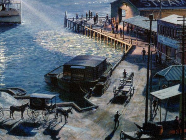 John Stobart - Jacksonville: The "City of Jacksonville" Returning Home