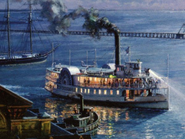 John Stobart - Jacksonville: The "City of Jacksonville" Returning Home