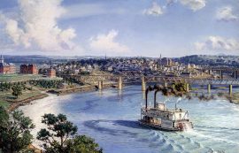 John Stobart - Knoxville: The "City of Knoxville" Arriving from Chattanooga