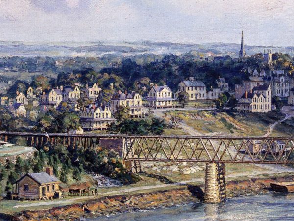 John Stobart - Knoxville: The "City of Knoxville" Arriving from Chattanooga