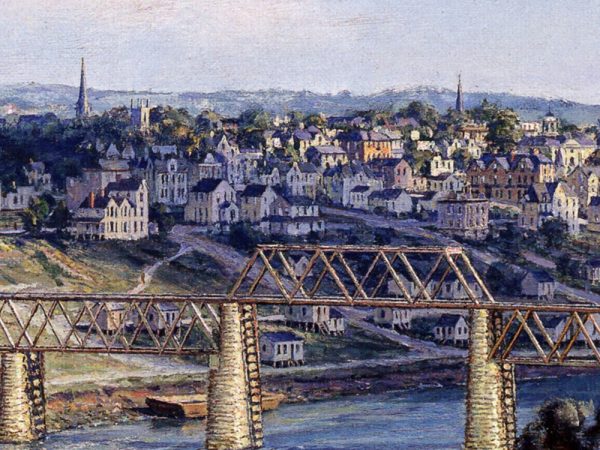 John Stobart - Knoxville: The "City of Knoxville" Arriving from Chattanooga