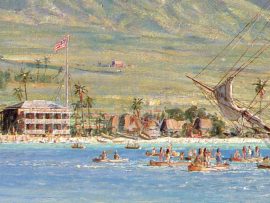 John Stobart - Lahaina Maui: The Whaling Brig 