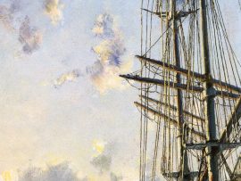 John Stobart - London: Sunset Over the Thames in 1895