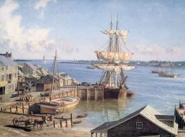 John Stobart - Marblehead: Appleton's Wharf in 1850