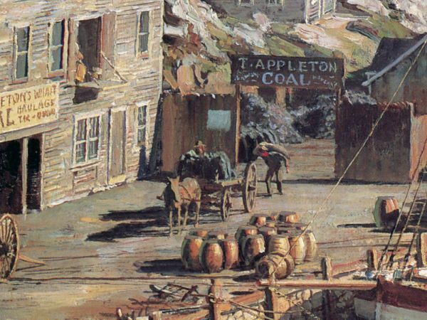 John Stobart - Marblehead: Appleton's Wharf in 1850
