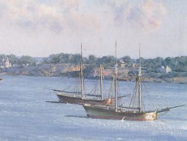 John Stobart - Marblehead: Appleton's Wharf in 1850