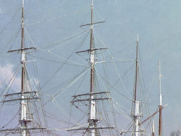 John Stobart - Mystic Seaport: The "Charles W. Morgan" at Chubb's Wharf