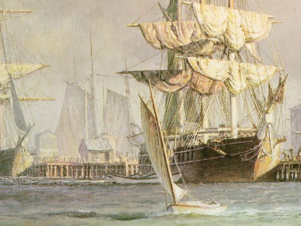 John Stobart - Nantucket: The Celebrated Whaling Port in 1835