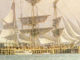John Stobart - Nantucket: The Celebrated Whaling Port in 1835