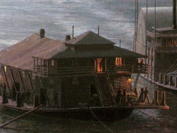 John Stobart - Natchez: The "Robert E. Lee" Arriving at Natchez