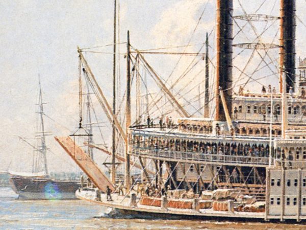 John Stobart - New Orleans: The "Rob't E. Lee" Leaving the Crescent City