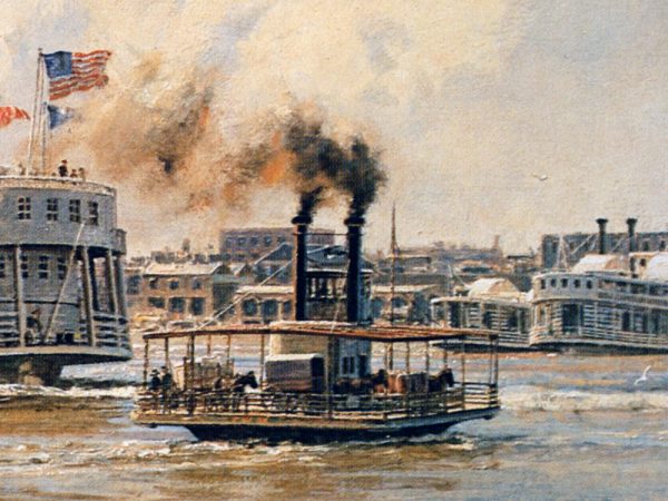 John Stobart - New Orleans: The "Rob't E. Lee" Leaving the Crescent City