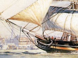 John Stobart - New York: The Black Ball Packet 