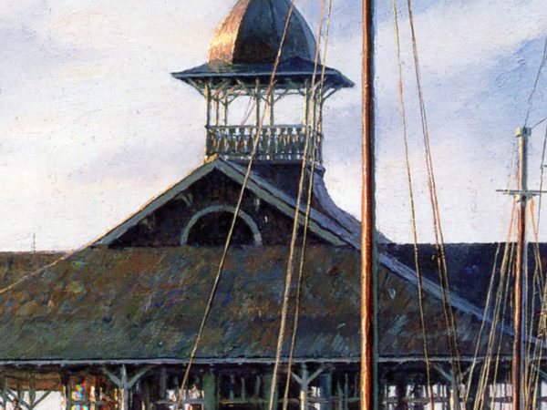 John Stobart - Newport Beach: The Pavilion at Sunrise c. 1910