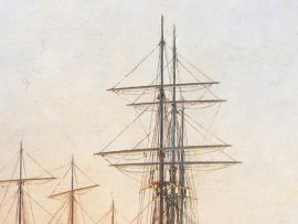 John Stobart - Newport Beach: The Pavilion at Sunrise c. 1910