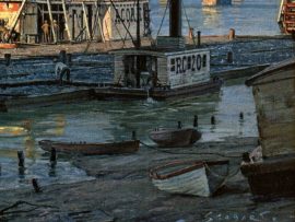 John Stobart - Pittsburgh: The Monongahela Waterfront in 1900