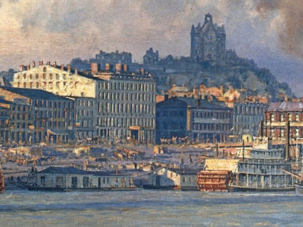 John Stobart - Pittsburgh: The Monongahela Waterfront in 1900