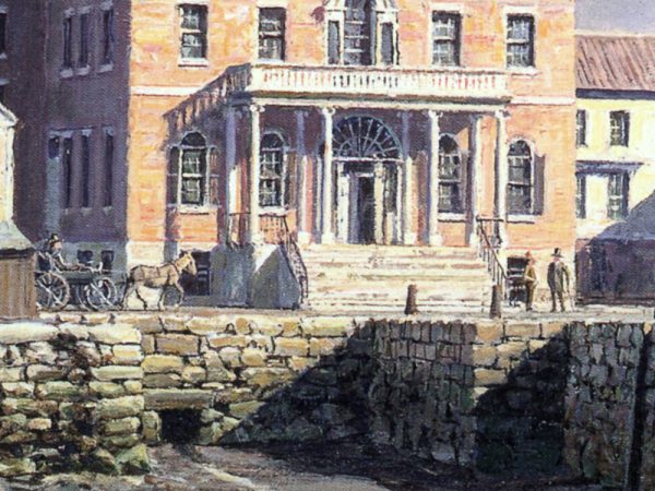 John Stobart - Salem: Derby Wharf and the Custom House c. 1825