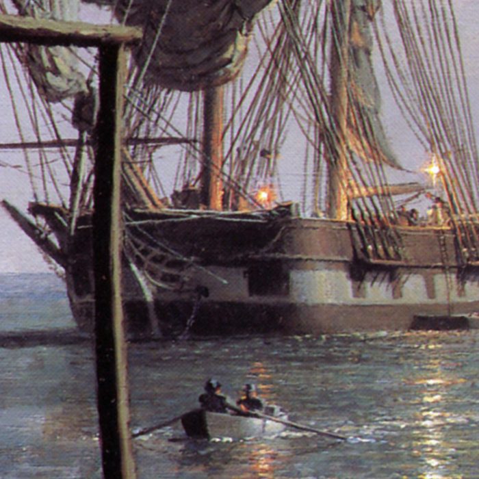 John Stobart - San Diego: The Brig “Pilgrim” Loading Hides in 1835