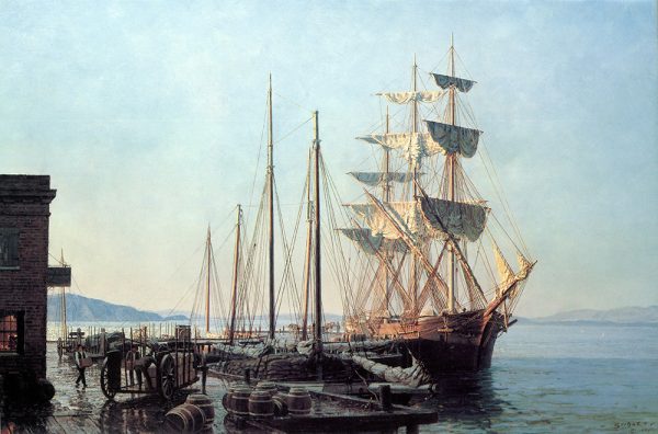 John Stobart - San Francisco: Cowell's Wharf in 1866