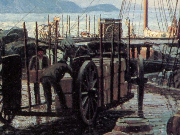 John Stobart - San Francisco: Cowell's Wharf in 1866