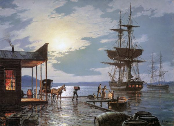 John Stobart - San Francisco: Embarking for the Voyage Home in 1850