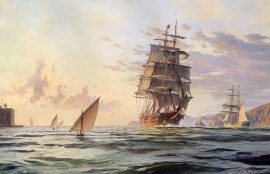 John Stobart - San Francisco: The Clipper Ship "Dashing Wave"