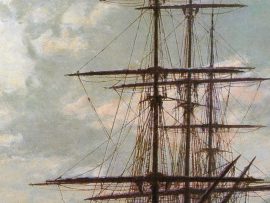 John Stobart - San Francisco: Vallejo Street Wharf in 1863