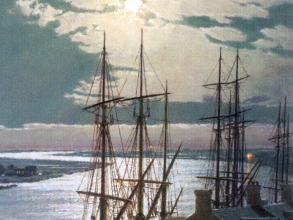 John Stobart - Savannah: A Moonlight Departure, Viewed from Factor's Walk