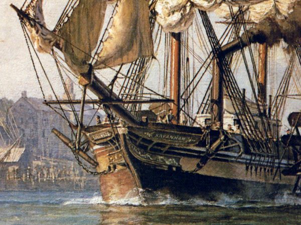 John Stobart - Savannah: First Transatlantic Steamship Leaving Port