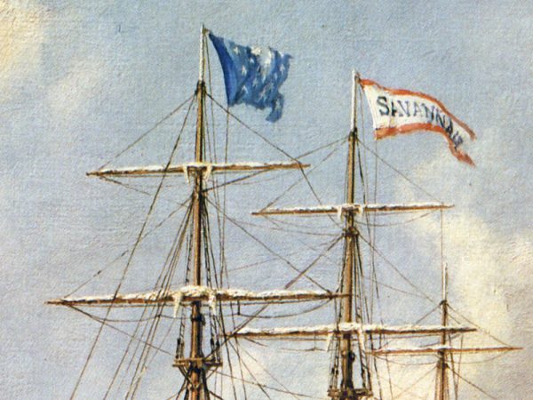 John Stobart - Savannah: First Transatlantic Steamship Leaving Port