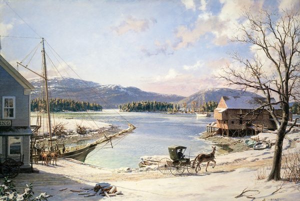 John Stobart - Somesville: A View of Mount Desert From Somes Cove