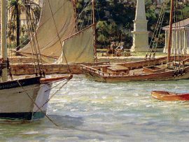 John Stobart - St. Augustine: A View of the Plaza and the Ponce de Leon Hotel