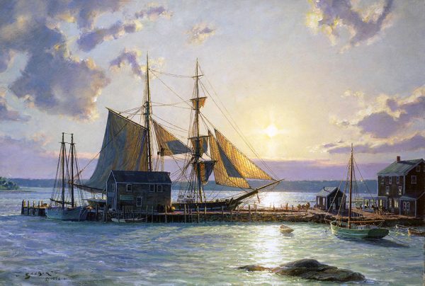 John Stobart - Sunset Over the Westport River in 1862