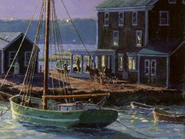 John Stobart - Sunset Over the Westport River in 1862