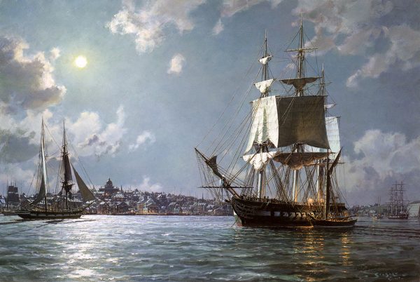 John Stobart - U.S.S. Constitution: Preparing To Sail on the Ebb Tide