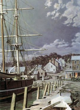 John Stobart - Westport Point: The Whaling Brig 