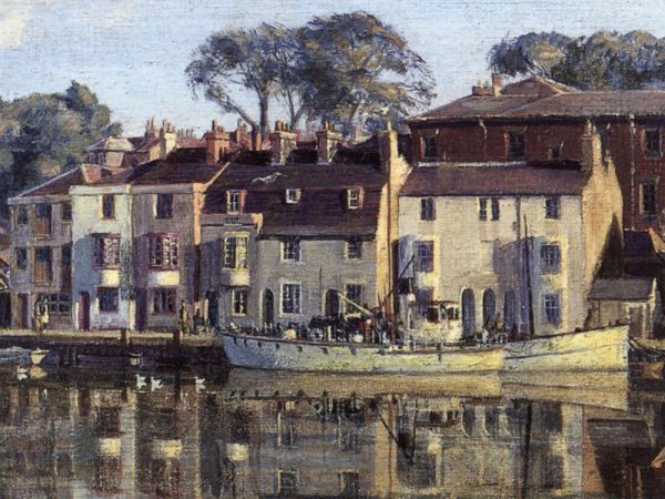 John Stobart - Weymouth Harbour: The Inner Harbour of One of England's Channel Ports in 1954