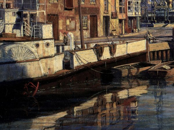 John Stobart - Weymouth Harbour: The Inner Harbour of One of England's Channel Ports in 1954