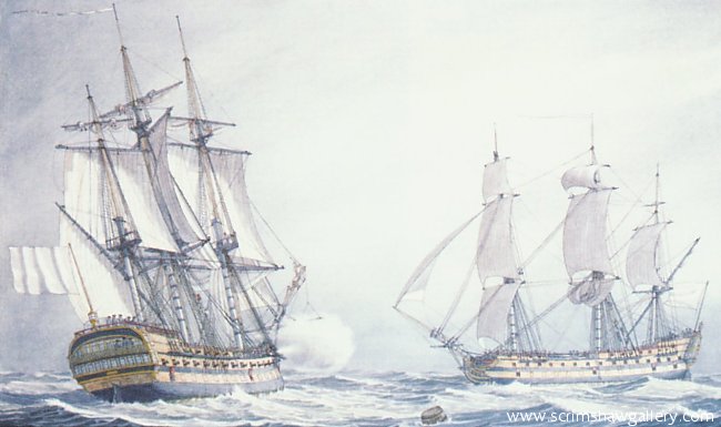 William Gilkerson Limited Edition Print - The Seventy-four Gun Ship