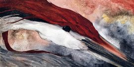 Beki Killorin Original Watercolor - Sand Hill Heron