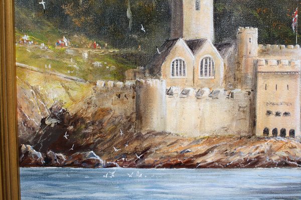 Paul Deacon Original Oil Painting - St. Philip Leaving Dartmouth