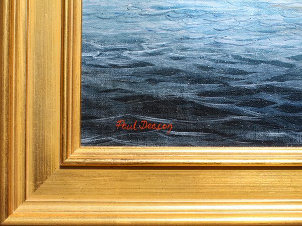 Paul Deacon Original Oil Painting - St. Philip Leaving Dartmouth