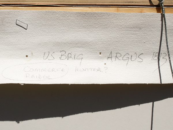 Paul Deacon Original Oil Painting - US Brig 'Argus'