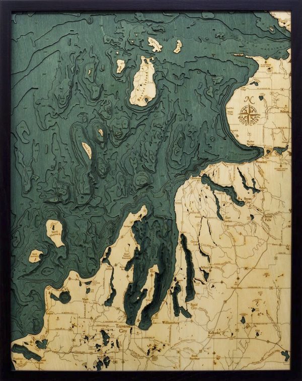 Bathymetric Map Northwest Lower Michigan