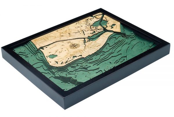 Bathymetric Map Cape May, New Jersey