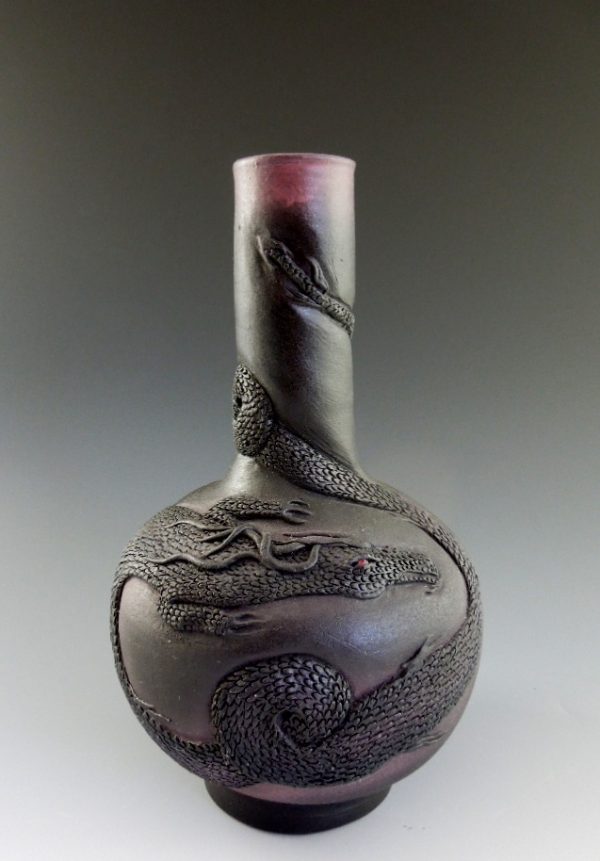 Nancy Adams - Black Dragon Vase