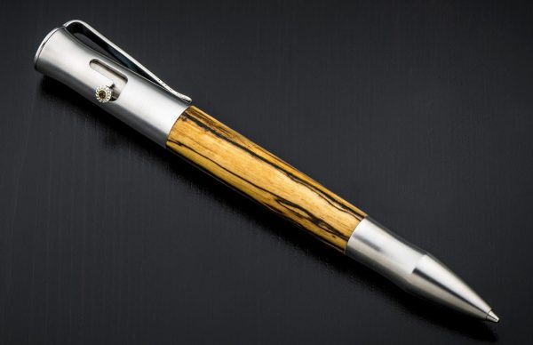 William Henry Bolt 'Cabo' Rollerball Pen - Black and White Ebony