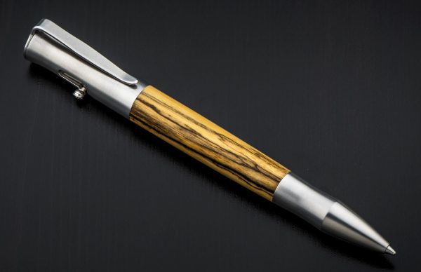 William Henry Bolt 'Cabo' Rollerball Pen - Black and White Ebony